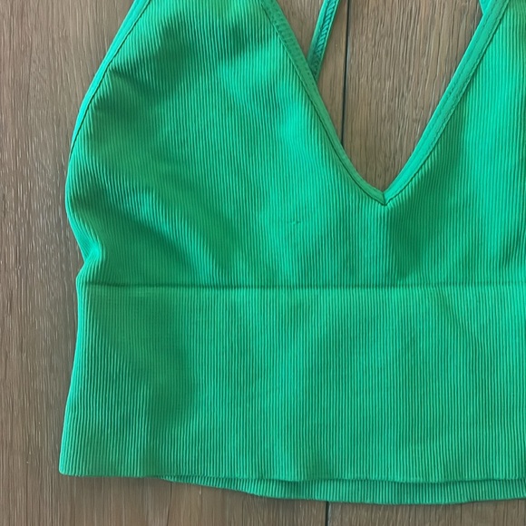 NWOT Free People intimately Ali Low Back Seamless Bra- size m/l - Picture 2 of 7